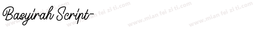 Basyirah Script字体转换